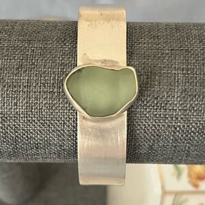 Sonja Grondstra Beach Glass Cuff Bracelet